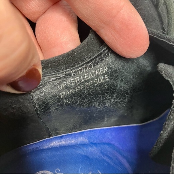 Jeffrey Campbell Havanas last KIDDO black suede block heel Oxford shoes size 7.5 - Picture 10 of 12